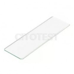 Porta objeto plano borde esmerilado 25x75mm, 50 und.